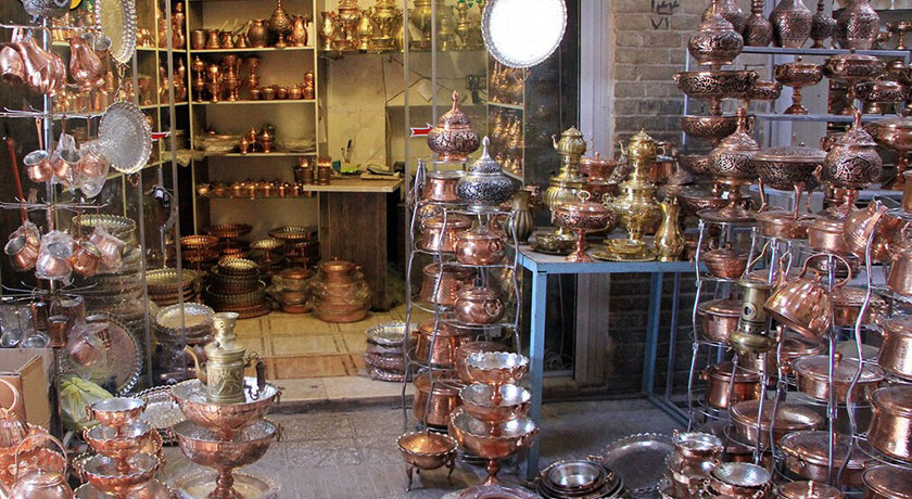  بازار مسگرهای شیراز شهر فارس استان شیراز