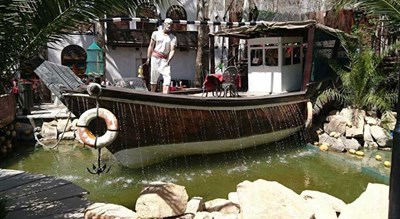 رستوران باغ رستوران نخلستان شهر شیراز 