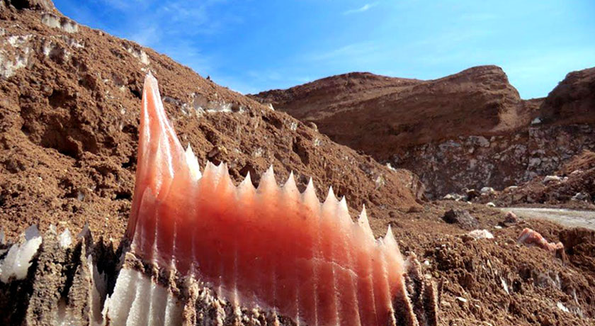  غار نمکدان شهرستان هرمزگان استان قشم