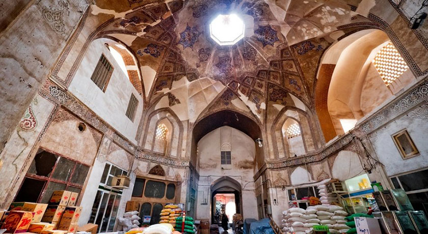  بازار کاشان شهر اصفهان استان کاشان