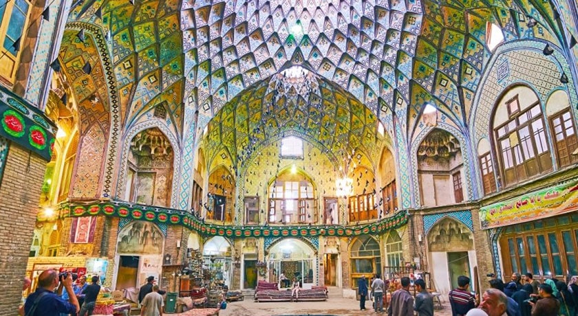  بازار کاشان شهر اصفهان استان کاشان