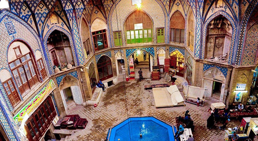  بازار کاشان شهر اصفهان استان کاشان