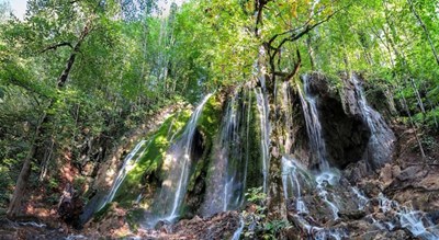  آبشار اوبن (بولا) شهرستان مازندران استان ساری