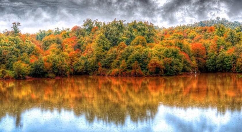  دریاچه الیمالات شهرستان مازندران استان نور