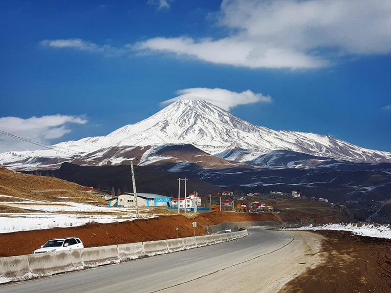  قله دماوند شهرستان مازندران استان آمل
