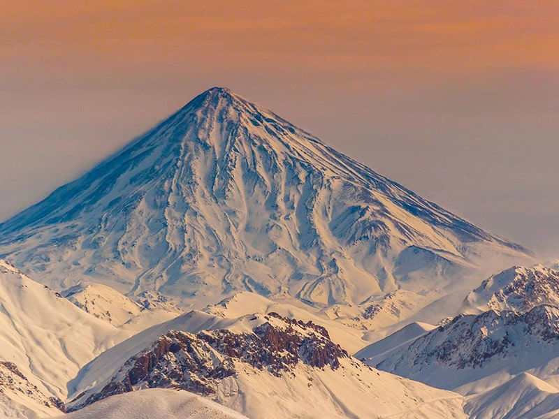  قله دماوند شهرستان مازندران استان آمل