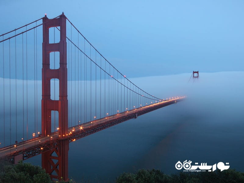 ۱. سانفرانسیسکو یک از مقاصد برتر جهان که مه در آنها «جادوی ناب» می آفریند