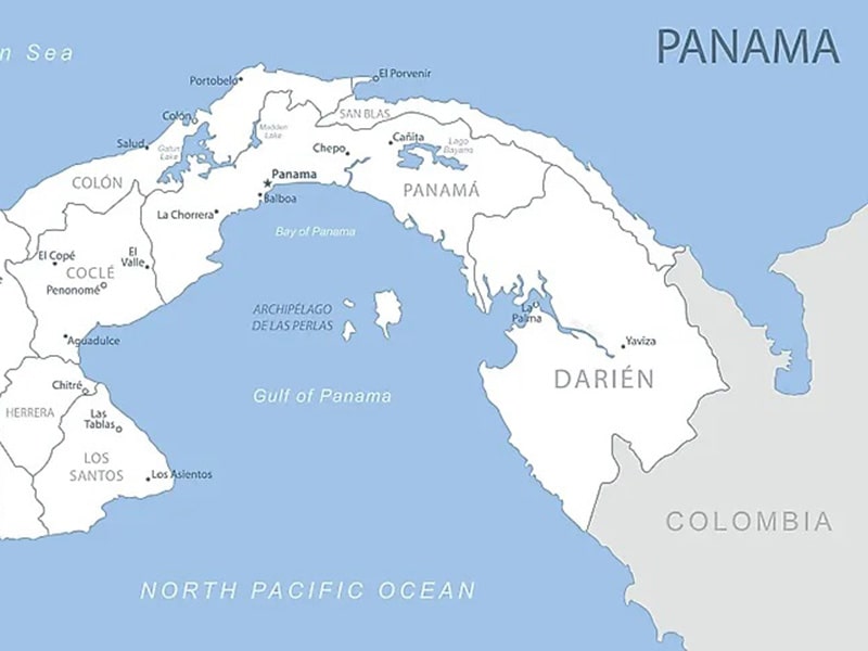 کلمبیا و پاناما از کشورهای میان قاره ای گسسته