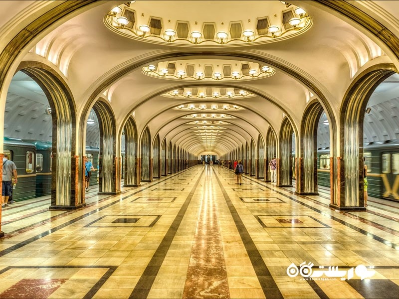 8- لذت سوار شدن بر مترو مسکو 