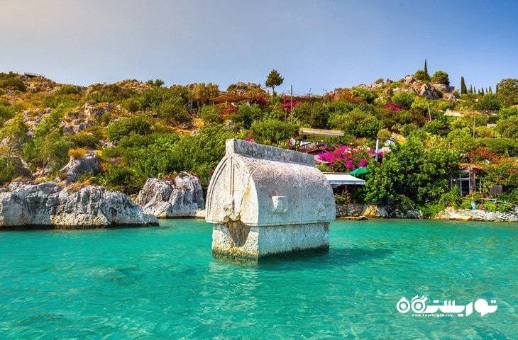 10. جزیره ککووا (Kekova Island) جزیره برتر در ترکیه