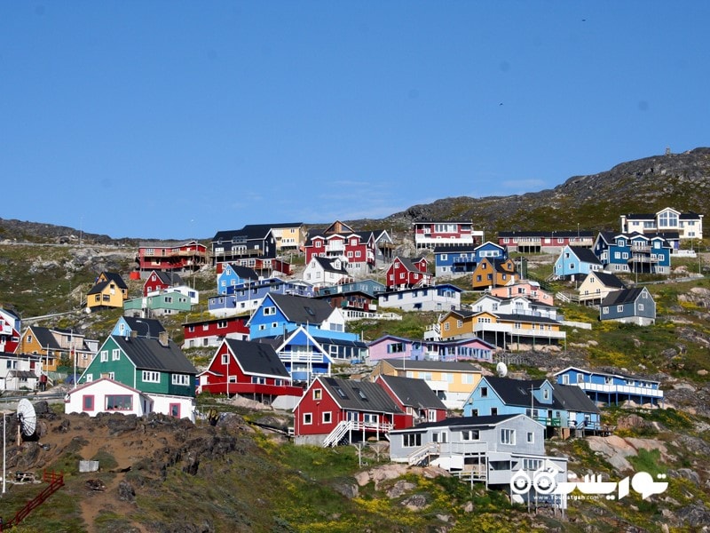 روستای کاکورتوک (Qaqortoq) در کشور گرینلند