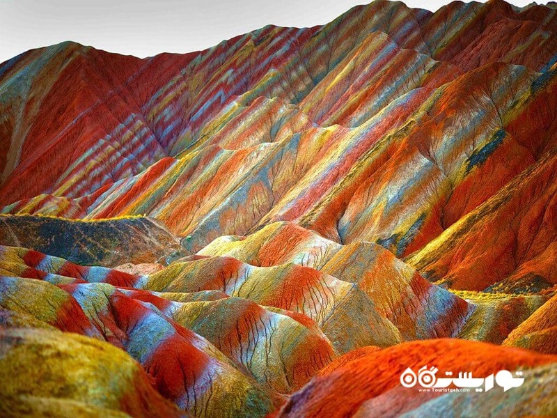 24.ژانگ دانکسیا (Zhangye Danxia)، استان گانسو (Gansu Province) در کشور چین