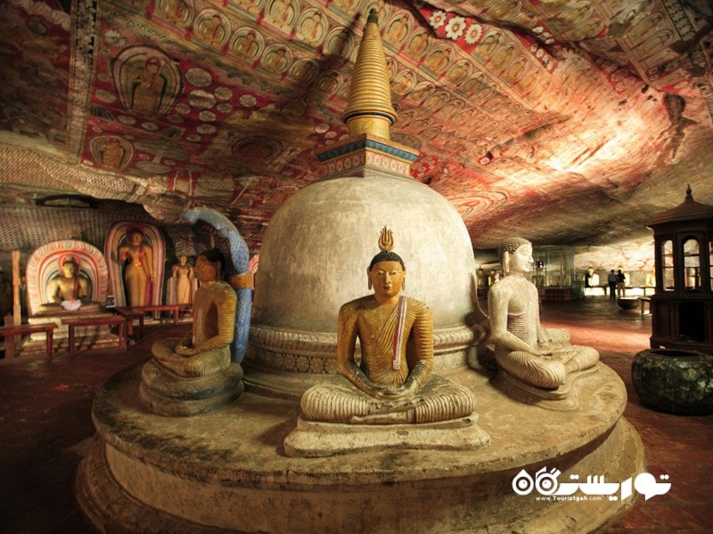 16.معبد غار دمبولا (Dambulla Cave Temple) 