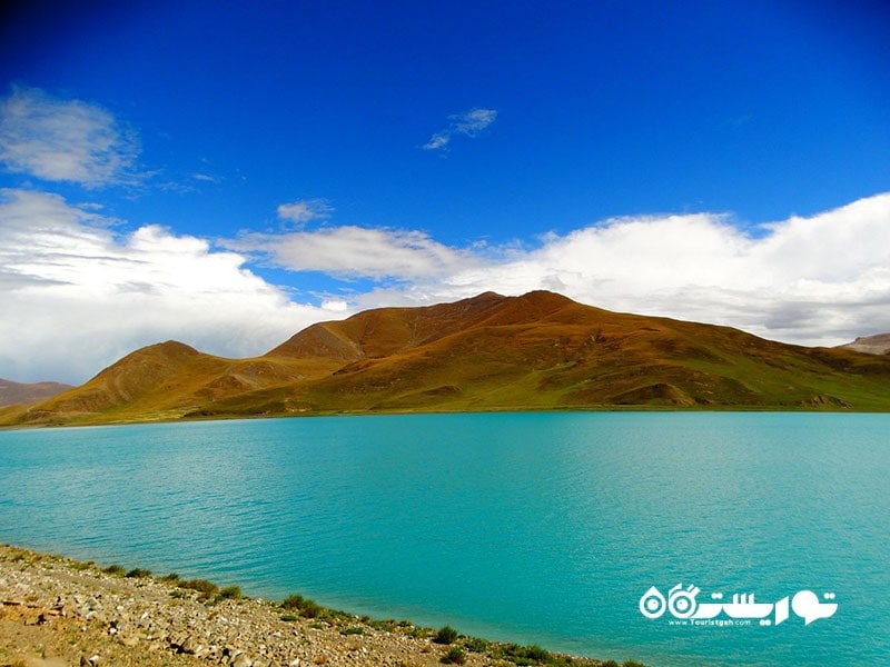 10. دریاچه یامدروک یکی از دیدنی ترین مکان های تبت