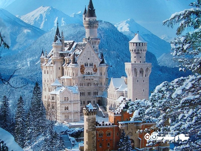 10- قلعه افسانه‌ای هوهن شوآنگائو در آلمان
