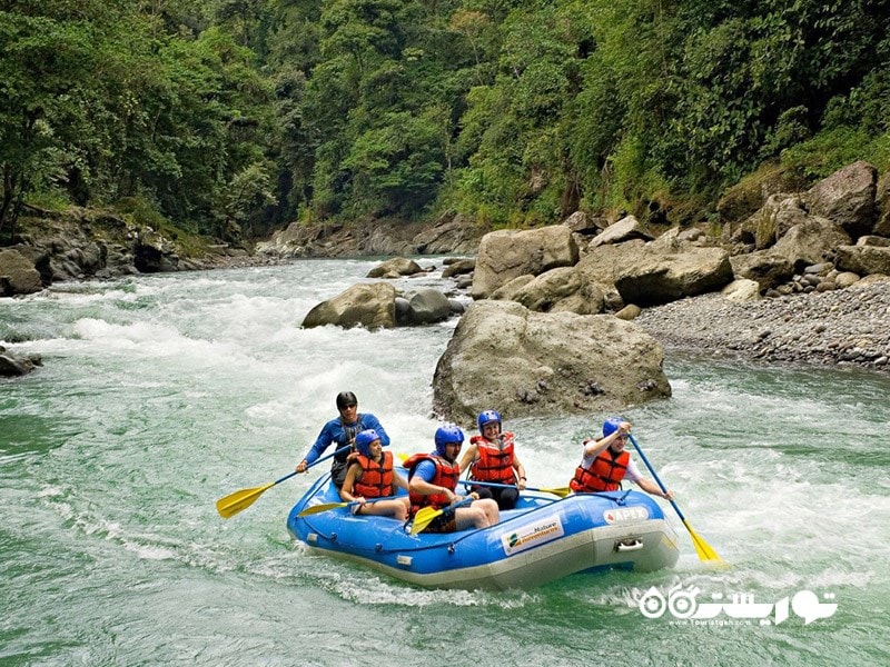 6. از طریق آب‌های خروشان به هتل بروید، کاستاریکا (Costa Rica)