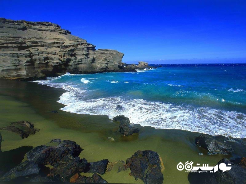 ساحل پاپاکولیا (Papakolea Beach)