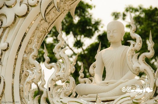 تصویری شگفت انگیز از بودا در معبد سفید چیانگ رای
