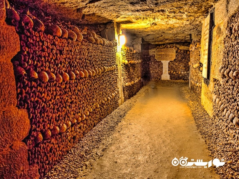 8.دخمه مردگان پاریس (Les Catacombes de Paris)