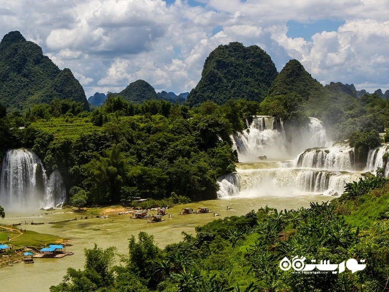 آبشارهای دیتین و بن گیوک مرز بین دو کشور ویتنام و چین