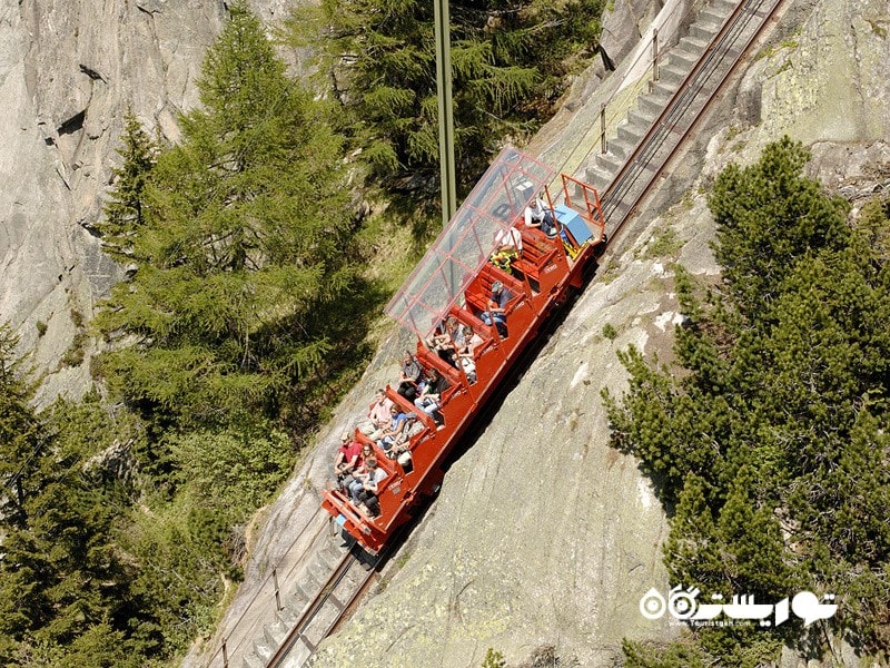 5- قطار کابلی گلمر (Gelmer Funicular)، سوئیس