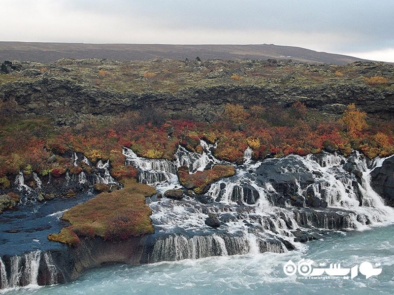 7. هرانفوسار (Hraunfossar)