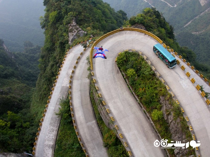 کوه تیانمِن در چین (Tianmen Mountain in China)