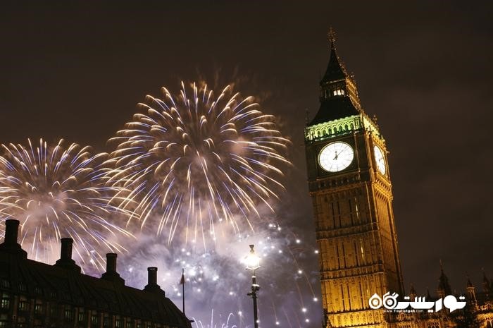 در لندن و در شب سال نو شهر منفجر می شود
