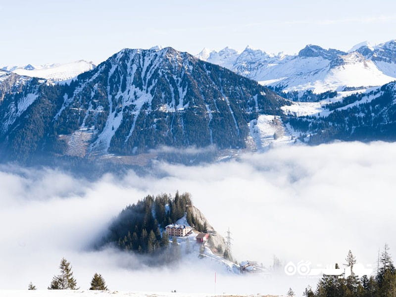 ۵. فلات سوییس یکی از مقاصد برتر جهان که مه در آنها «جادوی ناب» می آفریند