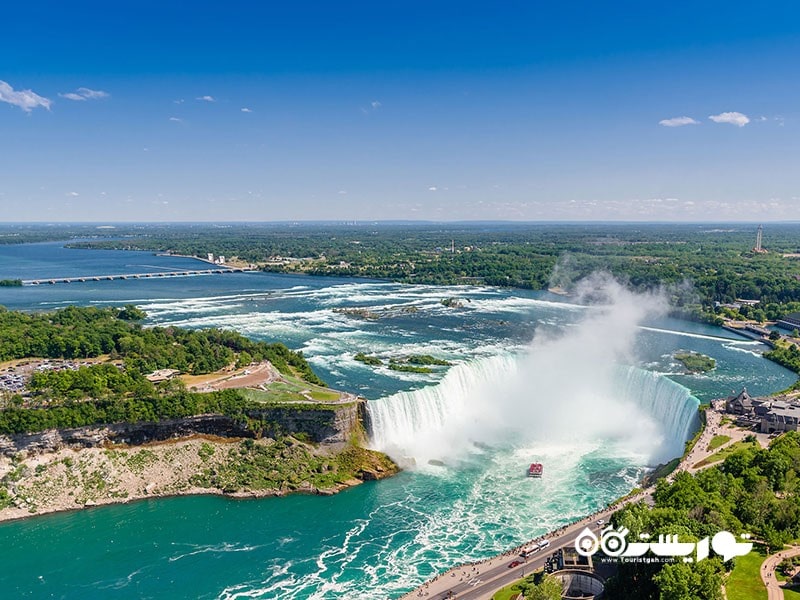 1. آبشارهای نیاگارا (Niagara Falls)، آمریکا و کانادا