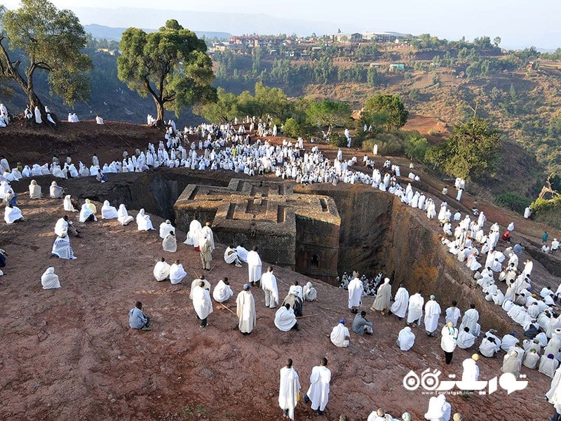 3. کلیساهای کنده کاری شده لالیبلا (Lalibela)، اتیوپی