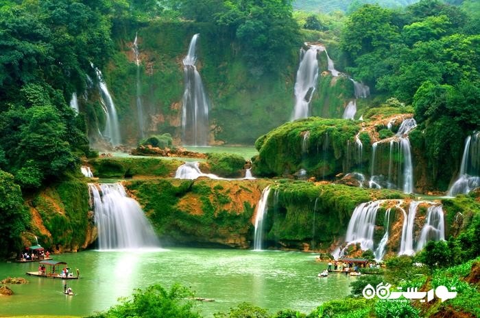 آبشار دیشِن، در مرز چین و ویتنام (Detian Waterfall, bordering China and Vietnam)