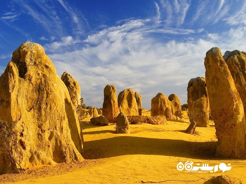 سنگ آهک با نام پیناکل ها (Pinnacles)