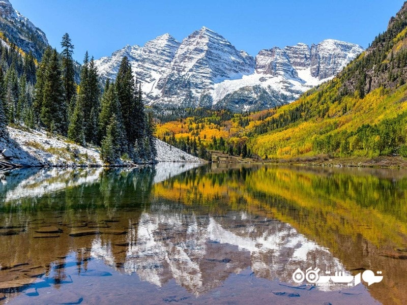 6. مارون بلز (Maroon Bells)، کلرادو