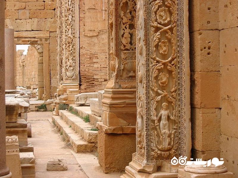 6.ویرانه های لِپیتس ماگنا (Ruins of Leptis Magna)، لیبی