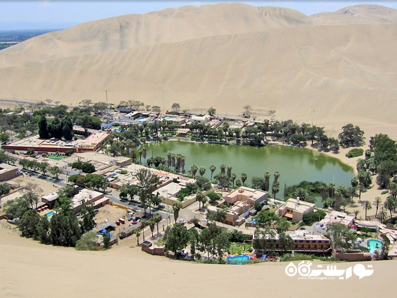 دهکده هوآکاچینا (Huacachina Oasis) در ایکا، کشور پرو