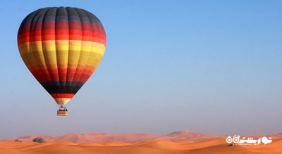 سرگرمی پرواز با بالن هوای گرم در دبی شهر امارات متحده عربی کشور دبی