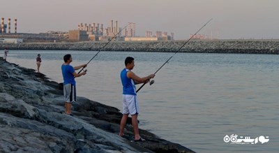 سرگرمی ماهیگیری در دبی شهر امارات متحده عربی کشور دبی