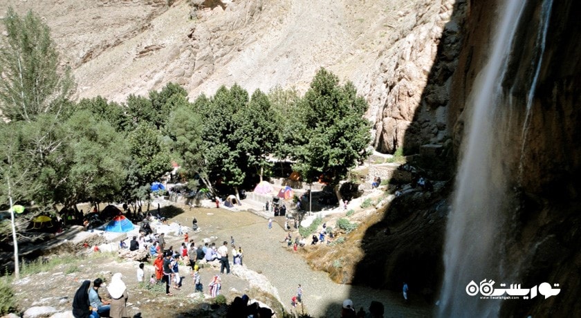  آبشار سمیرم شهرستان اصفهان استان سمیرم