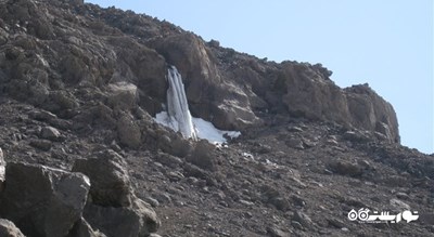  آبشار یخی نوا شهرستان مازندران استان آمل