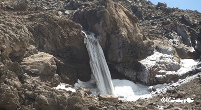  آبشار یخی نوا شهرستان مازندران استان آمل