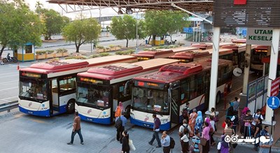 سرگرمی تور گردشگری جزیره با اتوبوس در پنانگ شهر مالزی کشور پنانگ