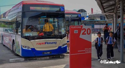 سرگرمی تور گردشگری جزیره با اتوبوس در پنانگ شهر مالزی کشور پنانگ